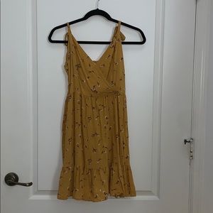 Floral and Yellow Dress